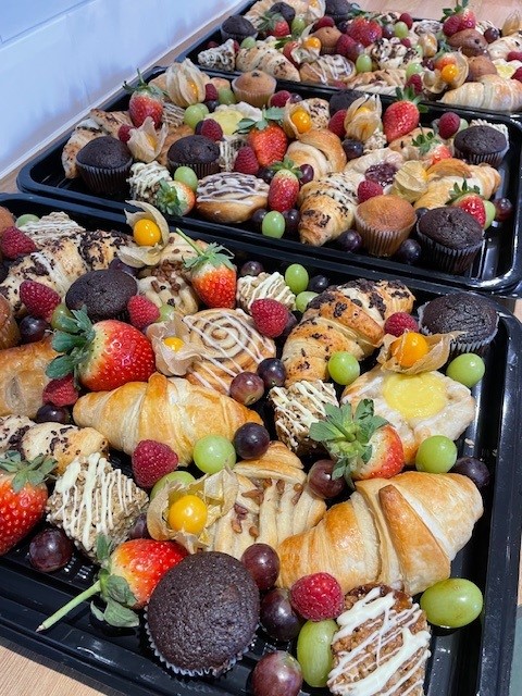 Mini Danish Pastries Platter - Breakfast by Out of the Box Catering Swindon